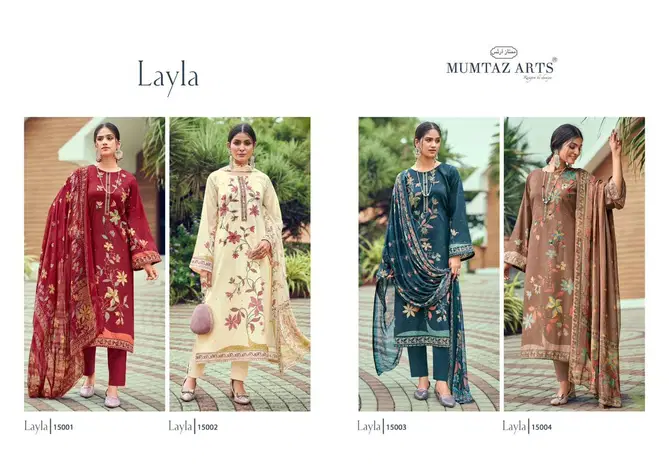 Layla By Mumtaz Arts Jam Satin Printed Salwar Kameez Wholesale Price In Surat